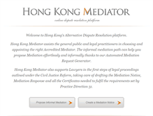 Tablet Screenshot of hongkongmediator.com